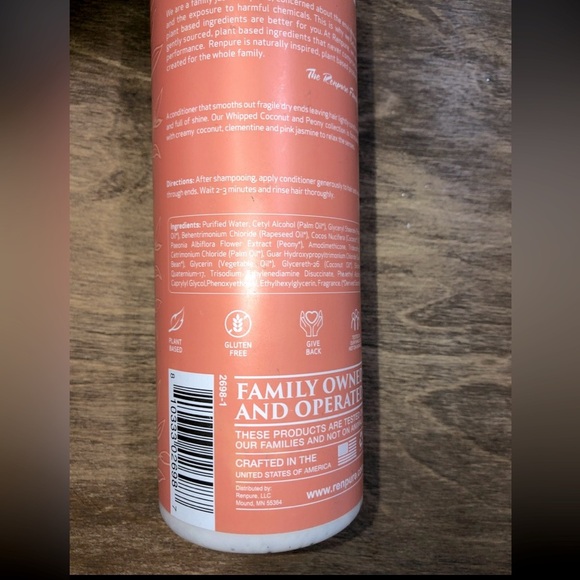 Renpure whipped coconut & peony curl & shine conditioner - Picture 3 of 3